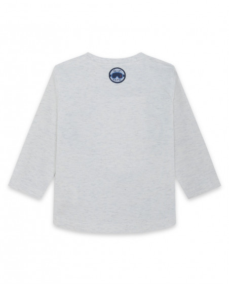 Tee-shirt en jersey imprimée garçon blanc glaciar Tee-shirt en jersey imprimée garçon blanc glaciar