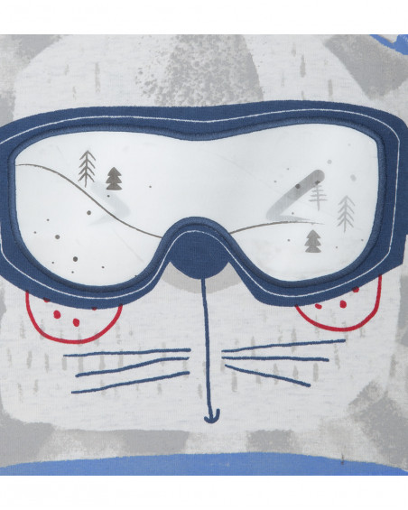 Tee-shirt en jersey imprimée garçon blanc glaciar Tee-shirt en jersey imprimée garçon blanc glaciar