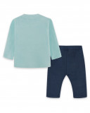 T-shirt et pantalon en peluche éléphant garçon bleu alphabet T-shirt et pantalon en peluche éléphant garçon bleu alphabet