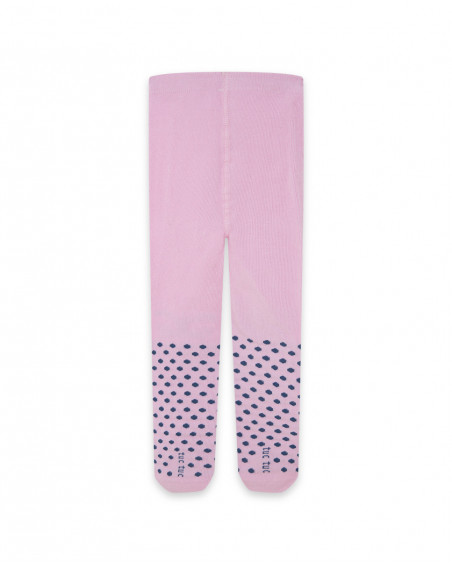 Collants points fille roses glaciar Collants points fille roses glaciar