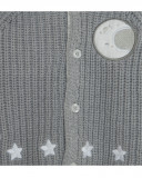 Veste en tricot avec capuche garçon grise luna llena Veste en tricot avec capuche garçon grise luna llena