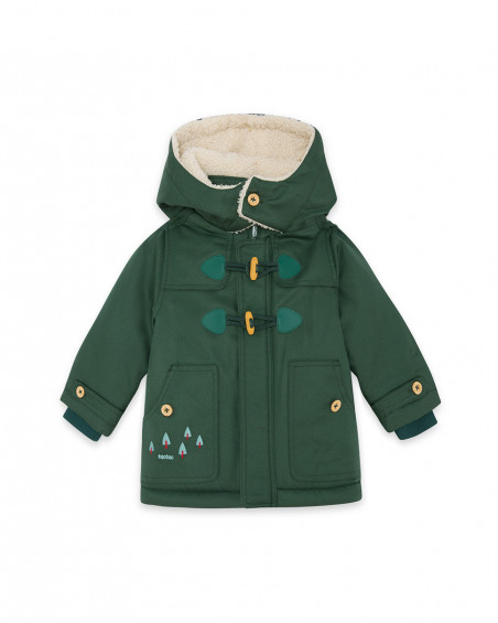 Parka matelassée avec capuche garçon vertes highlands Parka matelassée avec capuche garçon vertes highlands