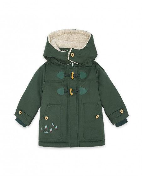 Parka matelassée avec capuche garçon vertes highlands Parka matelassée avec capuche garçon vertes highlands