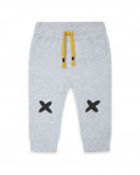 Pantalon en peluche lacets garçon gris bee happy Pantalon en peluche lacets garçon gris bee happy