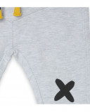Pantalon en peluche lacets garçon gris bee happy Pantalon en peluche lacets garçon gris bee happy
