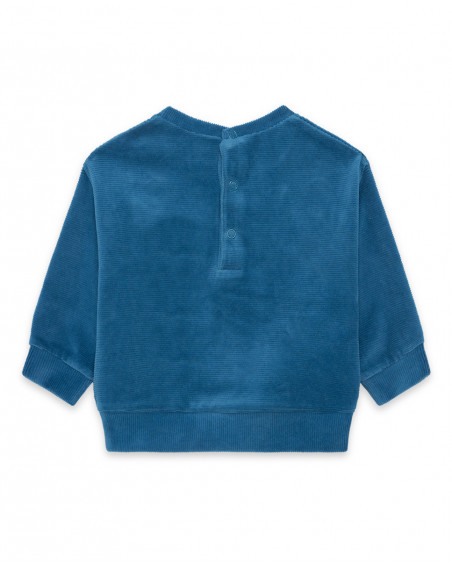 Sweat-shirt tundosada fermée sans capuche fille bleu color Sweat-shirt tundosada fermée sans capuche fille bleu color