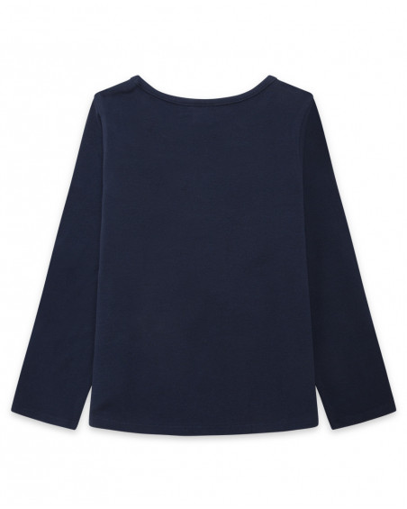 Tee-shirt en jersey étoile fille marine basicos baby