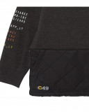 Pull-over en tricot poche fille gris dance muse Pull-over en tricot poche fille gris dance muse