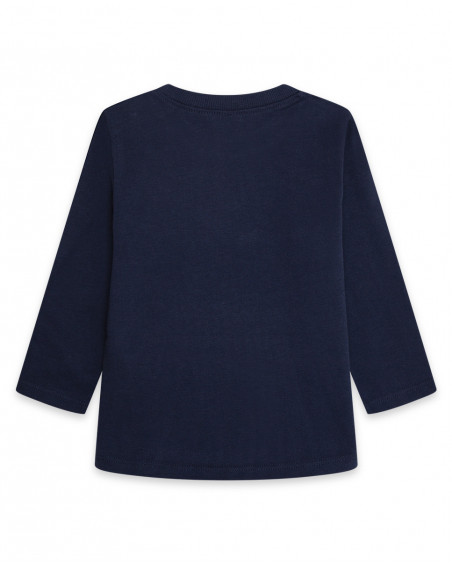 Tee-shirt en jersey message garçon bleu hello london Tee-shirt en jersey message garçon bleu hello london