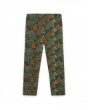 Leggings en jersey imprimé fille verts hidden nature Leggings en jersey imprimé fille verts hidden nature