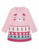 Robe en tricot visage fille rose dancing in the woods Robe en tricot visage fille rose dancing in the woods
