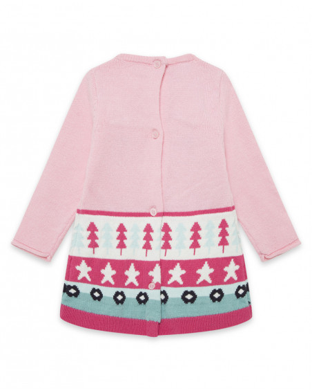 Robe en tricot visage fille rose dancing in the woods Robe en tricot visage fille rose dancing in the woods