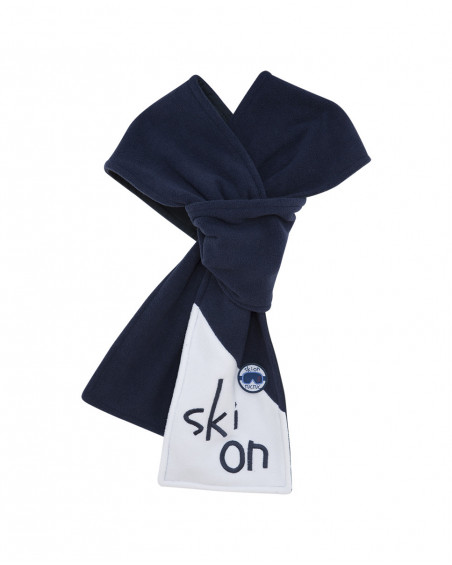 Bonnet et écharpe polaire petit ourson garçon bleu glaciar Bonnet et écharpe polaire petit ourson garçon bleu glaciar
