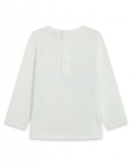 Tee-shirt en jersey imprimée fille blanc hello london Tee-shirt en jersey imprimée fille blanc hello london