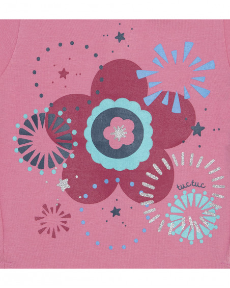 T-shirt et leggings en jersey imprimé fille rose kyoto girls T-shirt et leggings en jersey imprimé fille rose kyoto girls