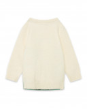 Pull-over en tricot dinosaure garçon blanc highlands Pull-over en tricot dinosaure garçon blanc highlands