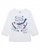 Tee-shirt en jersey ourson polaire garçon blanc glaciar Tee-shirt en jersey ourson polaire garçon blanc glaciar