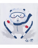 Tee-shirt en jersey ourson polaire garçon blanc glaciar Tee-shirt en jersey ourson polaire garçon blanc glaciar