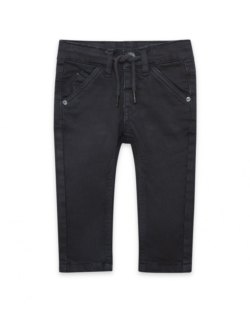 Pantalon en sergé lacets garçon gris mountain