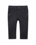 Pantalon en sergé lacets garçon gris mountain Pantalon en sergé lacets garçon gris mountain