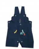 Salopette peluche et t-shirt éléphant garçon bleue alphabet Salopette peluche et t-shirt éléphant garçon bleue alphabet