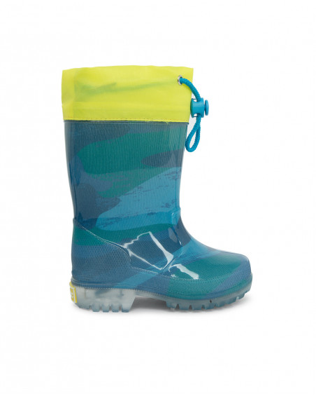 Bottes de pluie lumière camouflage garçon vertes color hikers Bottes de pluie lumière camouflage garçon vertes color hikers