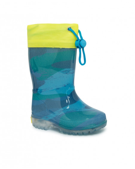 Bottes de pluie lumière camouflage garçon vertes color hikers Bottes de pluie lumière camouflage garçon vertes color hikers