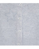 Veste en tricot boutons fille gris glaciar Veste en tricot boutons fille gris glaciar