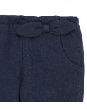 Pantalon en peluche points fille bleu kyoto girls Pantalon en peluche points fille bleu kyoto girls