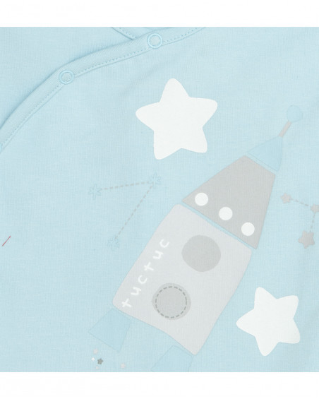 Ensemble 3 pièces jersey long avec pieds garçon bleu luna llena Ensemble 3 pièces jersey long avec pieds garçon bleu luna llena