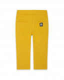 Pantalon en peluche fleurs fille jaune bee happy Pantalon en peluche fleurs fille jaune bee happy