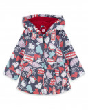 Gabardine avec capuche fille bleue hello london Gabardine avec capuche fille bleue hello london