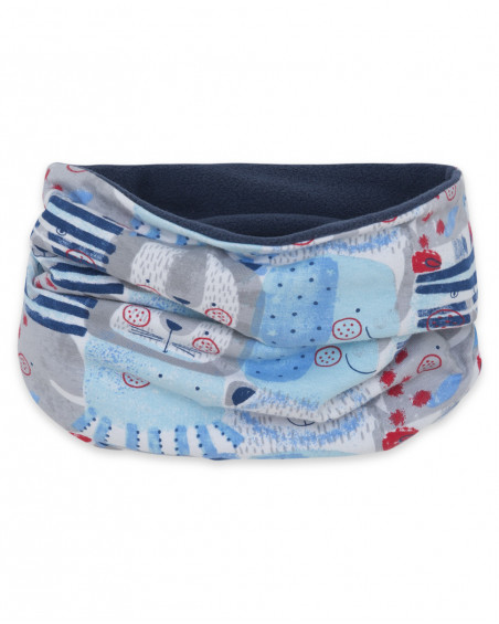 Bandana en jersey imprimé garçon bleu glaciar Bandana en jersey imprimé garçon bleu glaciar