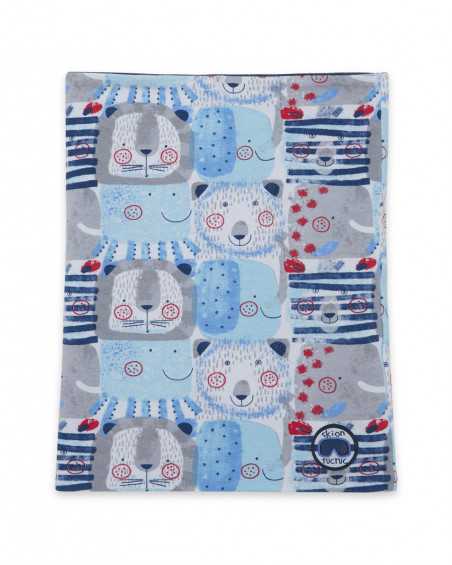 Bandana en jersey imprimé garçon bleu glaciar Bandana en jersey imprimé garçon bleu glaciar