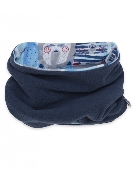 Bandana en jersey imprimé garçon bleu glaciar Bandana en jersey imprimé garçon bleu glaciar