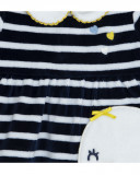 Ensemble velours long avec pieds fille bleu it's cold Ensemble velours long avec pieds fille bleu it's cold
