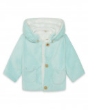 Parka réversible en fourrure avec capuche garçon bleue alphabet Parka réversible en fourrure avec capuche garçon bleue alphabet