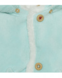 Parka réversible en fourrure avec capuche garçon bleue alphabet Parka réversible en fourrure avec capuche garçon bleue alphabet
