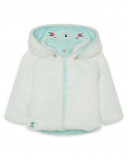 Parka réversible en fourrure avec capuche garçon bleue alphabet Parka réversible en fourrure avec capuche garçon bleue alphabet