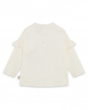 Tee-shirt en jersey message fille beige basicos kids Tee-shirt en jersey message fille beige basicos kids