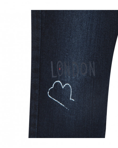 Pantalon en jeans avec poches garçon bleu hello london Pantalon en jeans avec poches garçon bleu hello london