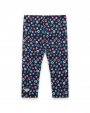 Leggings en jersey fleurs fille bleus kyoto girls Leggings en jersey fleurs fille bleus kyoto girls