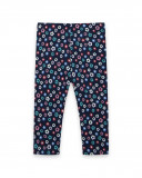 Leggings en jersey fleurs fille bleus kyoto girls Leggings en jersey fleurs fille bleus kyoto girls