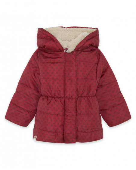 Parka matelassée avec capuche fille rouge highlands Parka matelassée avec capuche fille rouge highlands