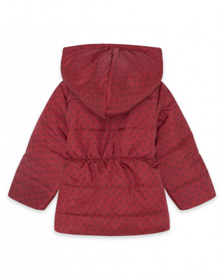 Parka matelassée avec capuche fille rouge highlands Parka matelassée avec capuche fille rouge highlands