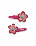 Set 2 barrettes cheveux fleurs fille rose kyoto girls Set 2 barrettes cheveux fleurs fille rose kyoto girls
