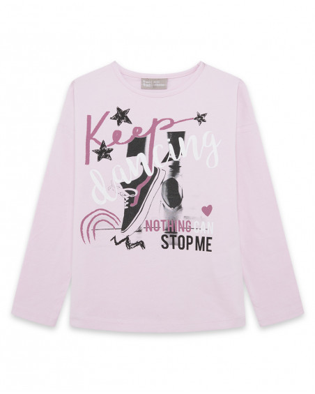Tee-shirt en jersey message garçon rose hits of 90 Tee-shirt en jersey message garçon rose hits of 90