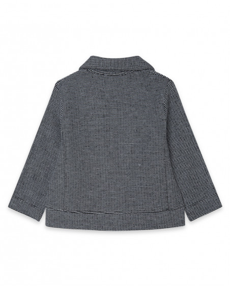 Veste en jersey avec fermeture éclair fille gris bee happy Veste en jersey avec fermeture éclair fille gris bee happy