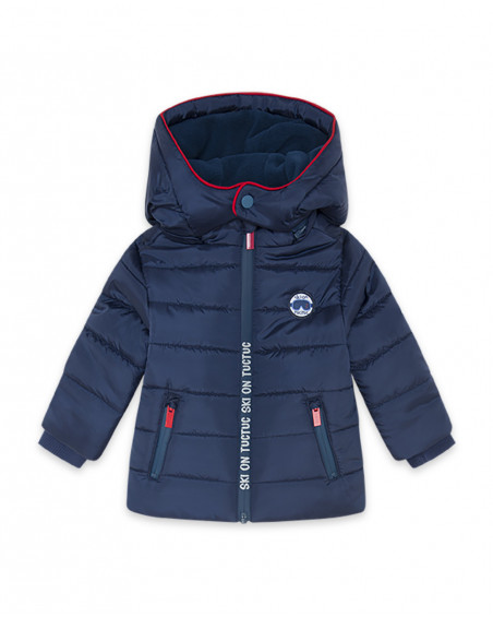 Parka matelassée avec capuche garçon bleue glaciar Parka matelassée avec capuche garçon bleue glaciar