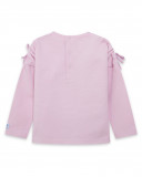 Tee-shirt en jersey imprimée fille rose glaciar Tee-shirt en jersey imprimée fille rose glaciar